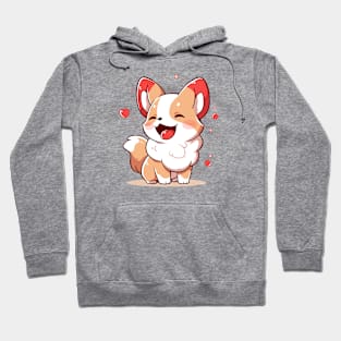 Cute pomeranian dog smiling Hoodie